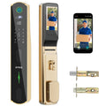 EIYSIE WiFi Front Door Lock, Smart Deadbolt with Camera & Doorbell, Gold