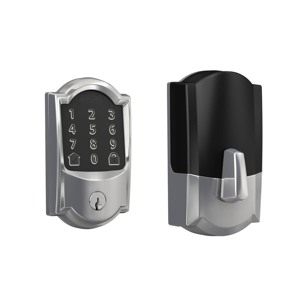 Schlage Encode Smart WiFi Deadbolt Lock with Century Trim, Matte Black