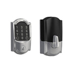 Schlage Encode Smart WiFi Deadbolt Lock with Century Trim, Matte Black