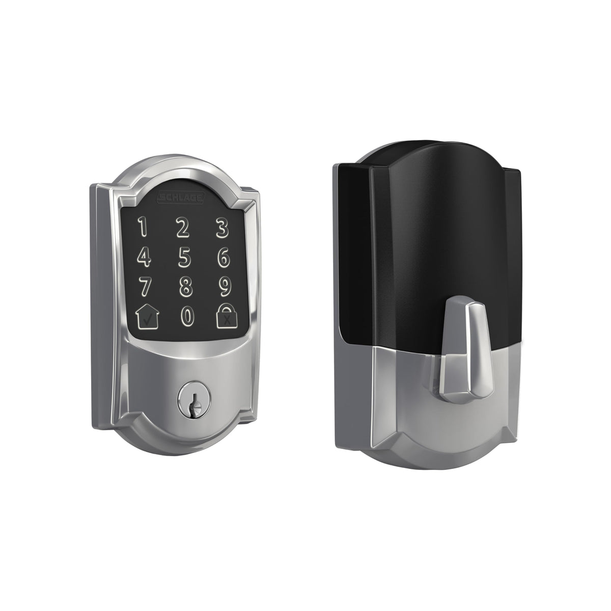 Schlage Encode Smart WiFi Deadbolt Lock with Century Trim, Matte Black