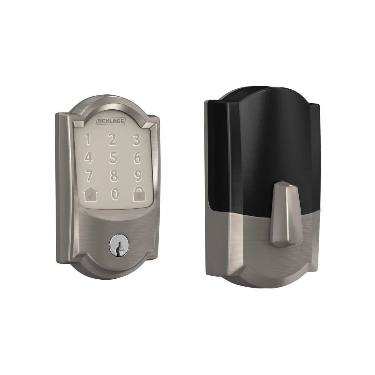 Schlage Encode Smart WiFi Deadbolt Lock with Century Trim, Matte Black