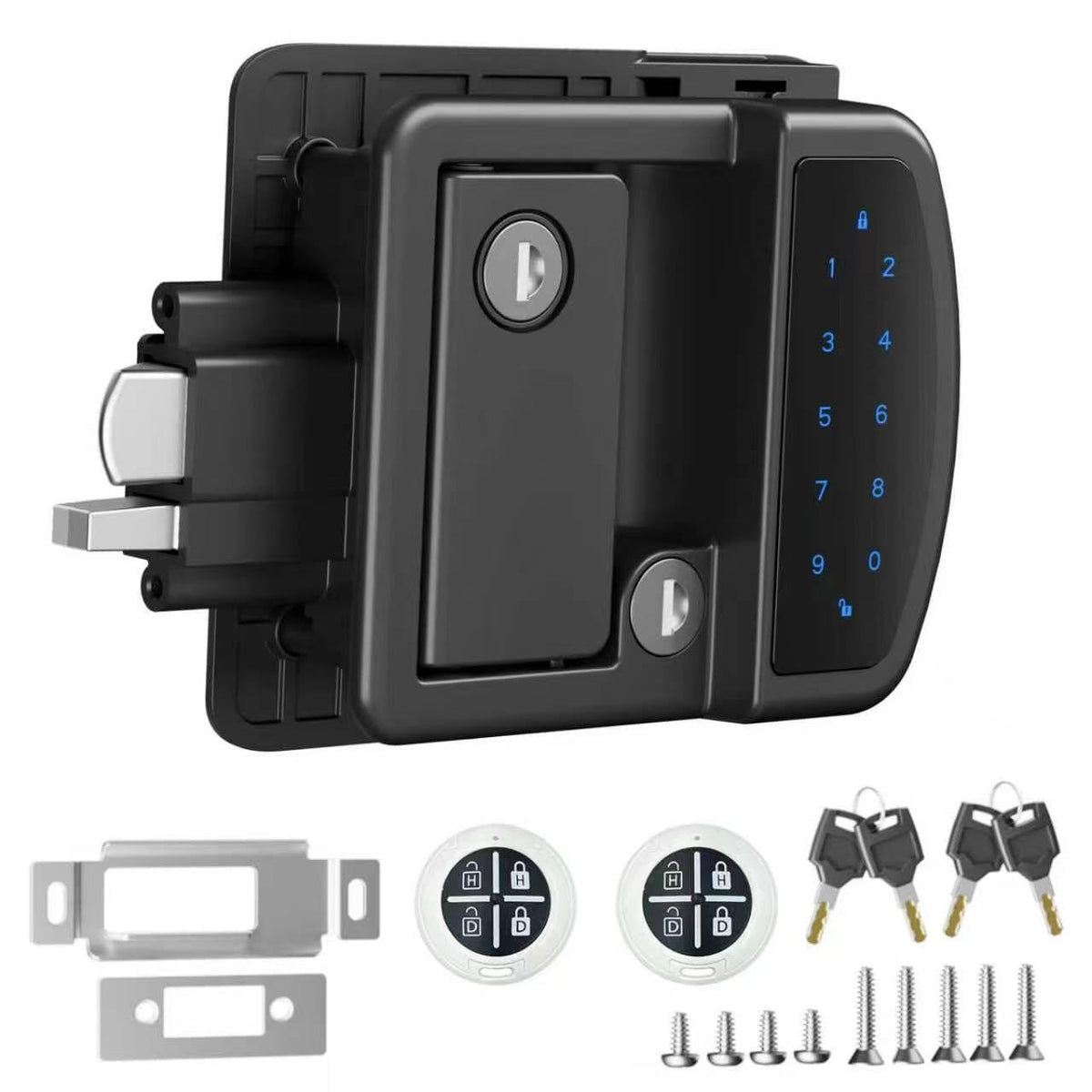 RV Door Lock Replacement, All-Metal Smart Keyless Entry Camper Door Lock