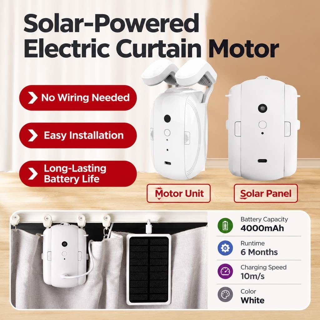 Smart Curtain Motor Slide-Out Remote Opener