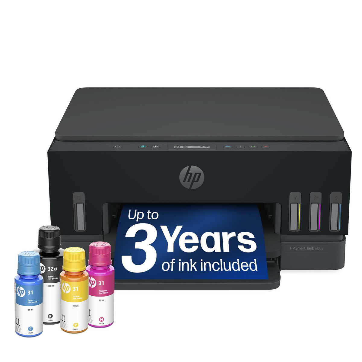 HP Smart Tank 6001 Ink Tank Printer | 2 Years of Ink Included | All-in-One