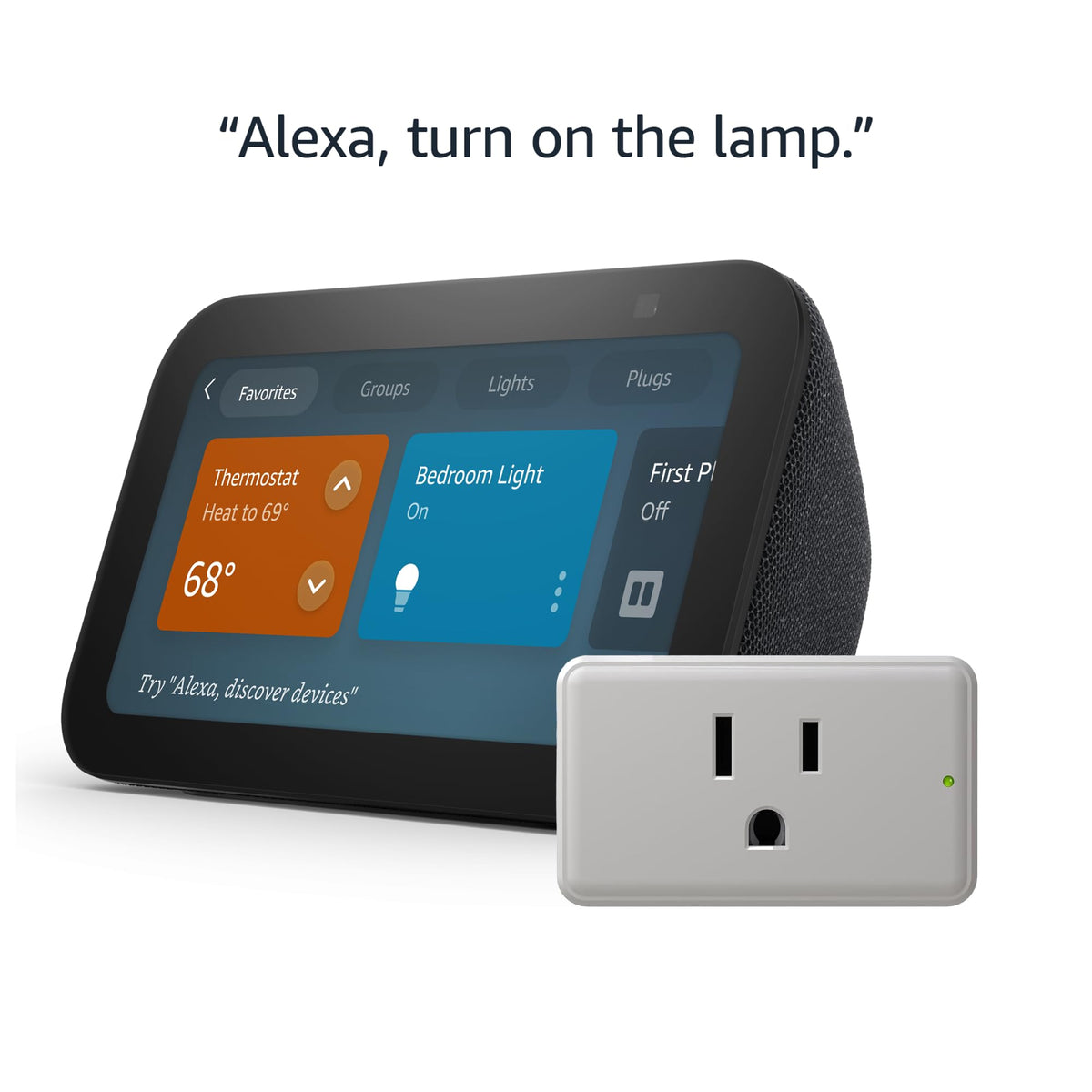 Echo Show 5 with Legrand Radiant Smart Plug
