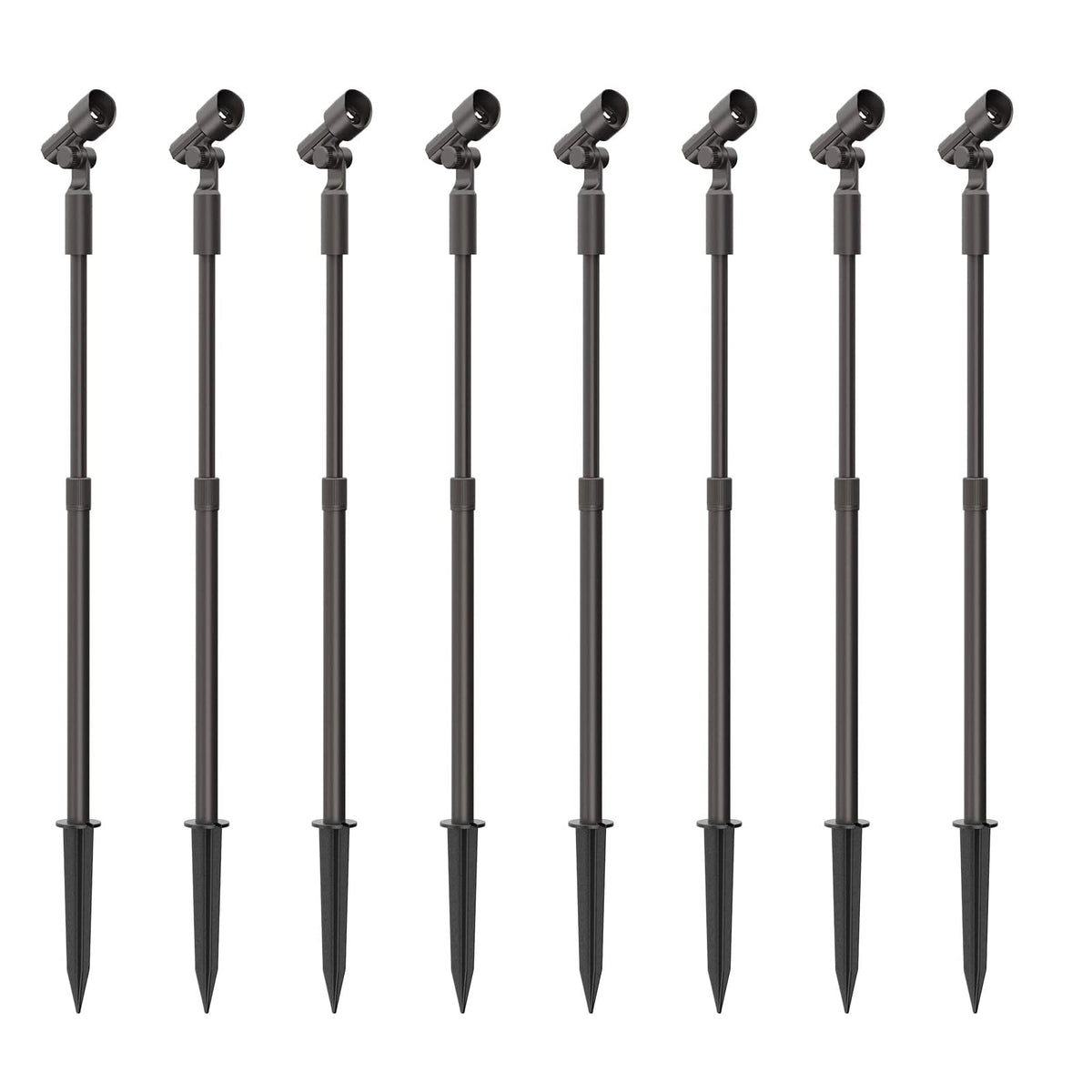 Malibu Low Voltage LED Telescoping Wall Light Outdoor Spotlight Waterproof Lighting for Driveway, Yard, Lawn, Flood, Garden, Outdoor Lighting 8 PK 8406-2606-08