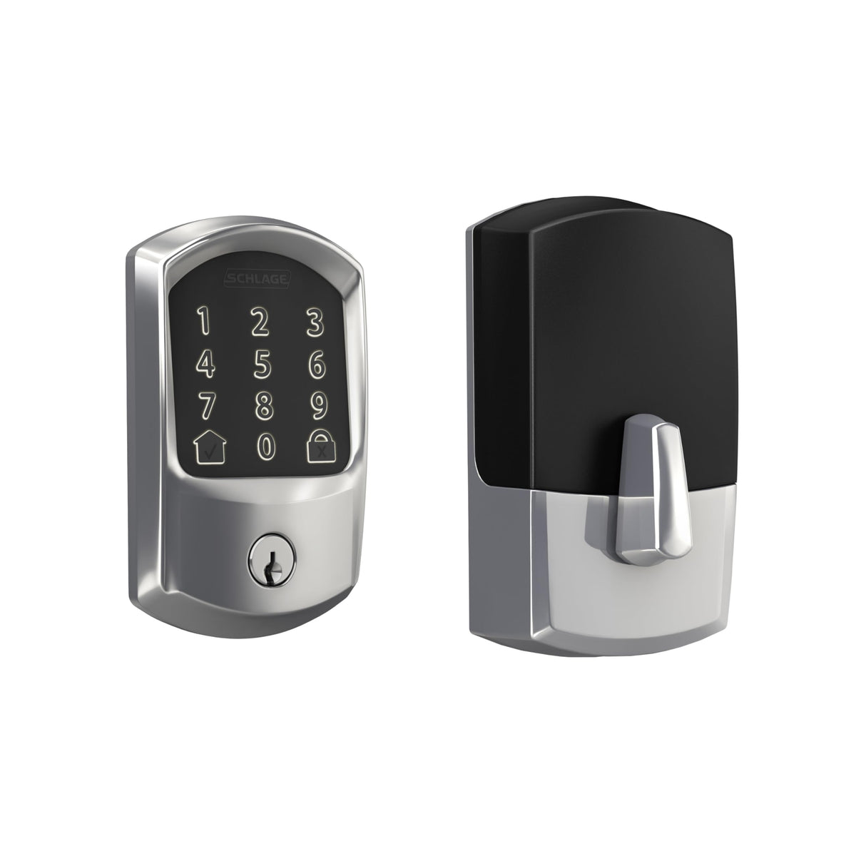 Schlage Encode Smart WiFi Deadbolt Lock with Century Trim, Matte Black