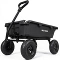 BILT HARD 900 lb 5 Cu. Ft. Poly Dump Cart with 10 in All-Terrain Tires