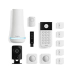 SimpliSafe 12 Piece Wireless Home Security System w/HD Camera - Optional 24/7 Professional Monitoring - No Contract - Compatible with Alexa and Google Assistant, White