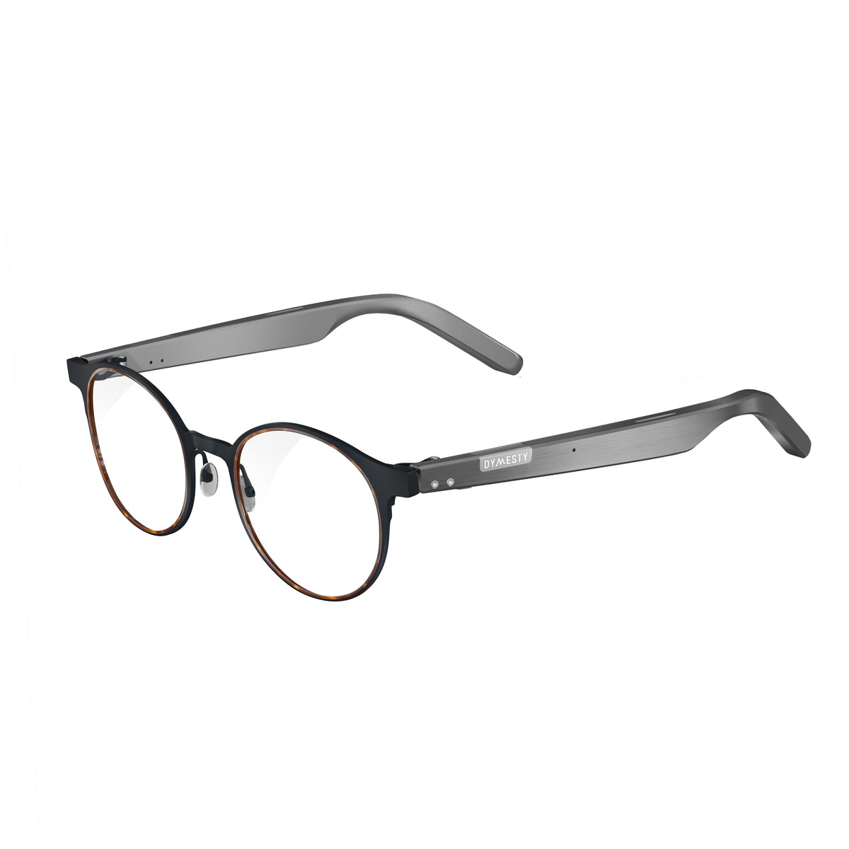 AI Smart Glasses with Real-Time Translation & Meeting Transcription Titanium Frame, Bluetooth Open-Ear Audio, Voice Recording, No Camera Privacy-First, ChatGPT & Gemini, 48H Battery,Gray