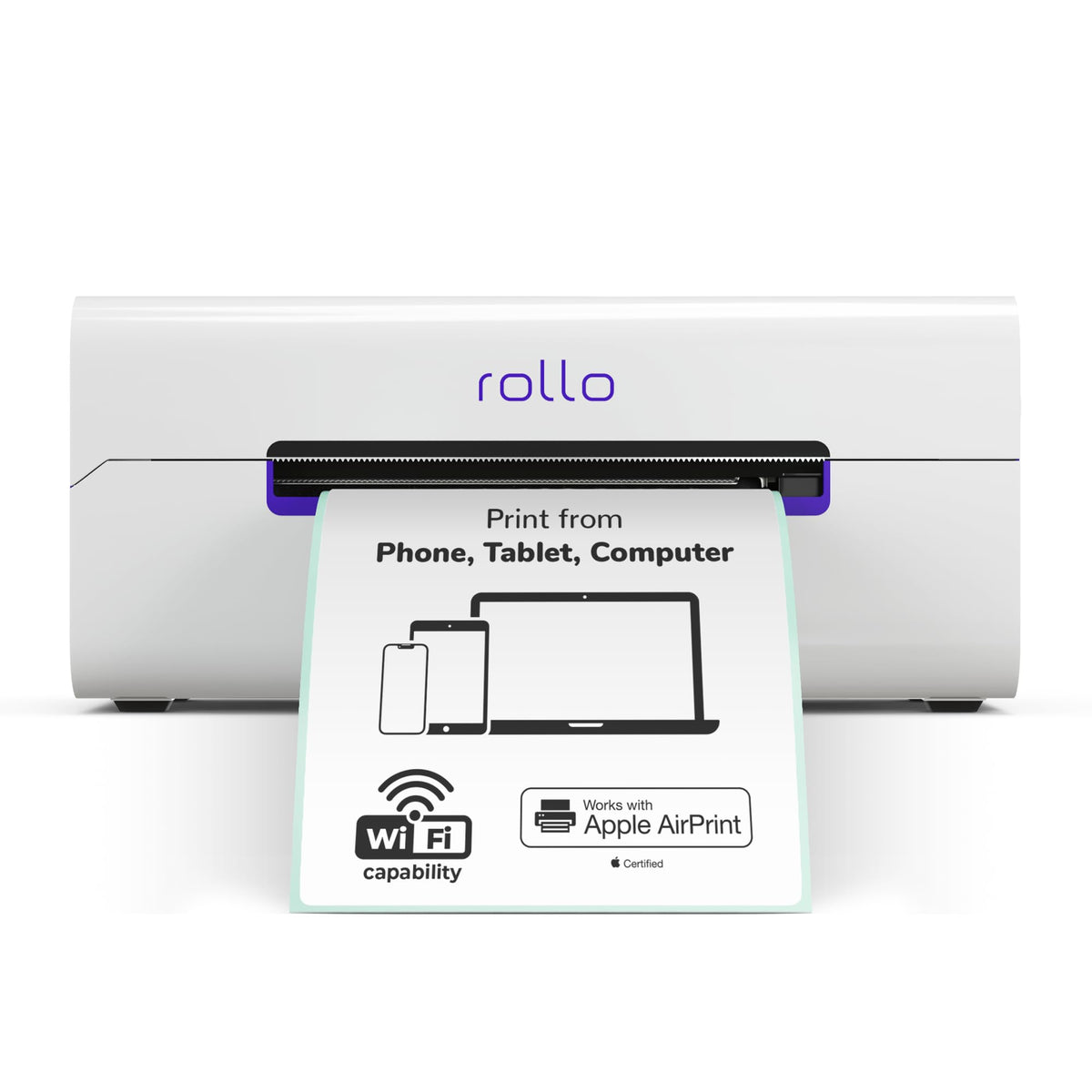 Rollo Wireless Shipping Label Printer - Wi-Fi 4x6 Thermal Label Printer