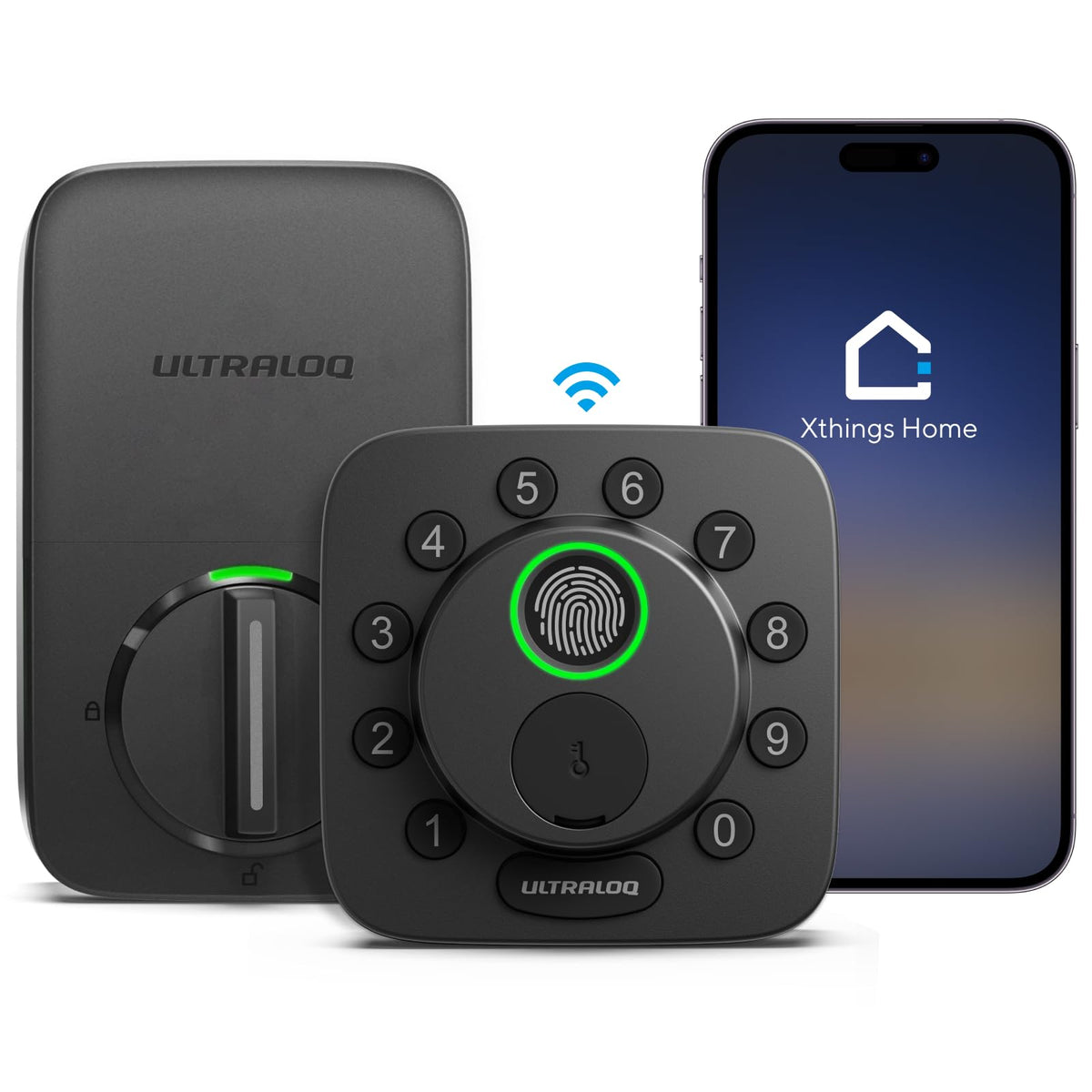ULTRALOQ Bolt SE Smart Lock with Handle, Fingeprint Deadbolt, Remote Access