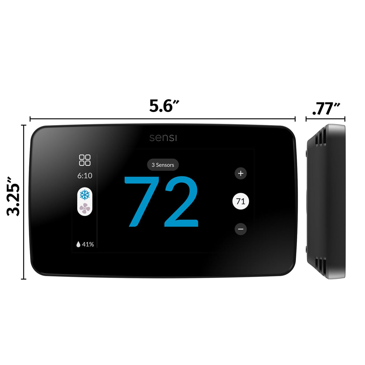 Sensi Touch 2 Smart Thermostat Wi-Fi, Alexa, Energy Star Certified, ST76