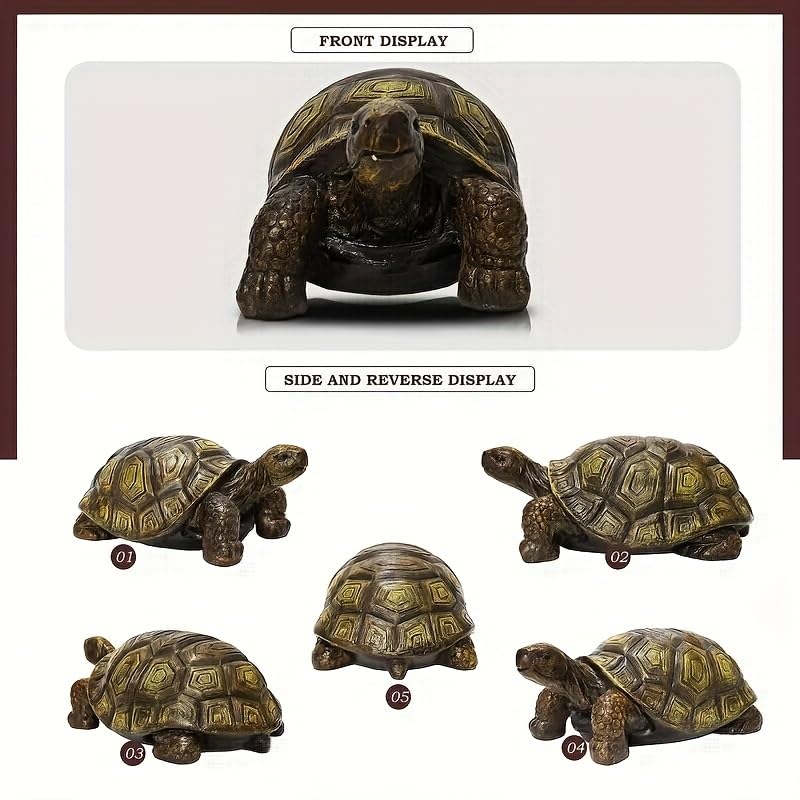 21"Large Outdoor Turtle Statue Stool for Garden,Porch,Yard & Patio