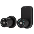 Keypad Door Knob with Key,Keyless Entry Door Lock, Code Locks Door Knob, Auto Lock,50 User Code,Easy to Install,for Home,Office,Bedroom,Garage,No Deadbolt, YJ22-BK, Double Sided Matte Black