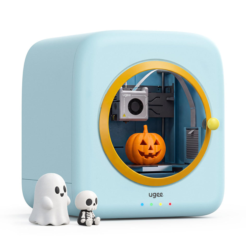 ugee Funbox 3D Printer – Safe Home Air Filter, AI Voice/Photo Modeling, One-Tap App Print, Anti-Scald, Fun Educational Maker for Families