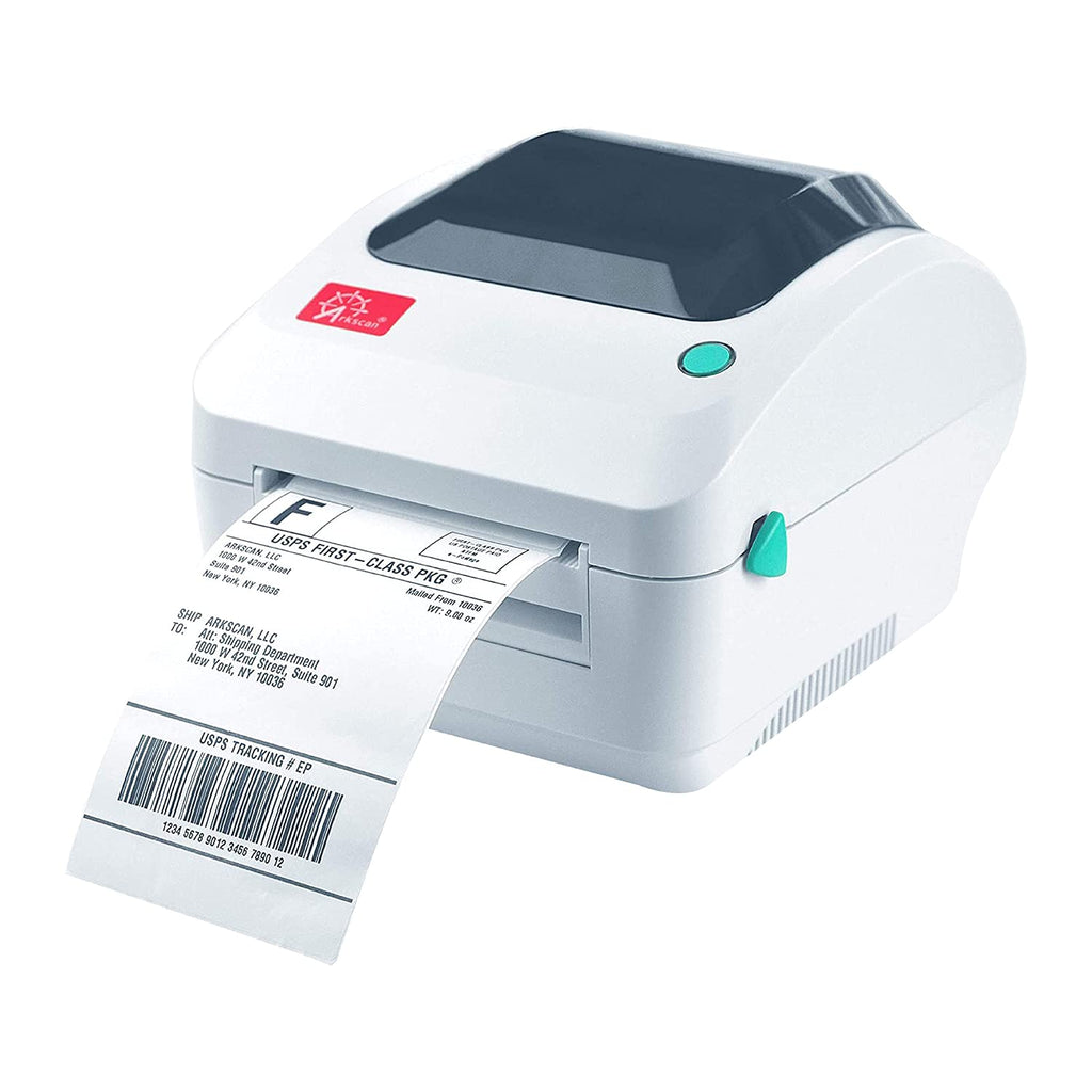 2054A Shipping Label Printer for Windows Mac Chromebook Android, Supports Amazon Ebay Paypal Etsy Shopify ShipStation Stamps UPS USPS FedEx DHL, Roll & Fanfold 4x6 Direct Thermal Label