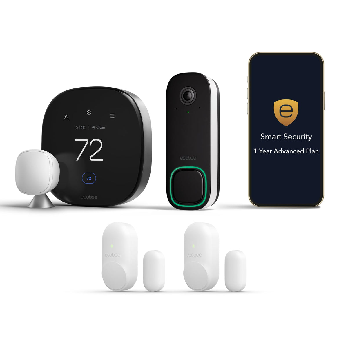 ecobee Smart Thermostat Premium - WiFi, Siri & Alexa Built-In, Smart Sensor