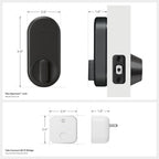 Yale Approach Smart Wi-Fi Deadbolt Retrofit Smart Lock, Unlimited Virtual Keys, App Remote Control, Keyless Entry - Black