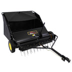 Brinly 54" Tow-Behind Combo Lawn Sweeper with Dethatcher and Hamper Windscreen