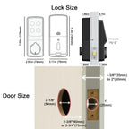 Lockly Secure Plus Smart Deadbolt Lock with 3D Biometric Fingerprint
