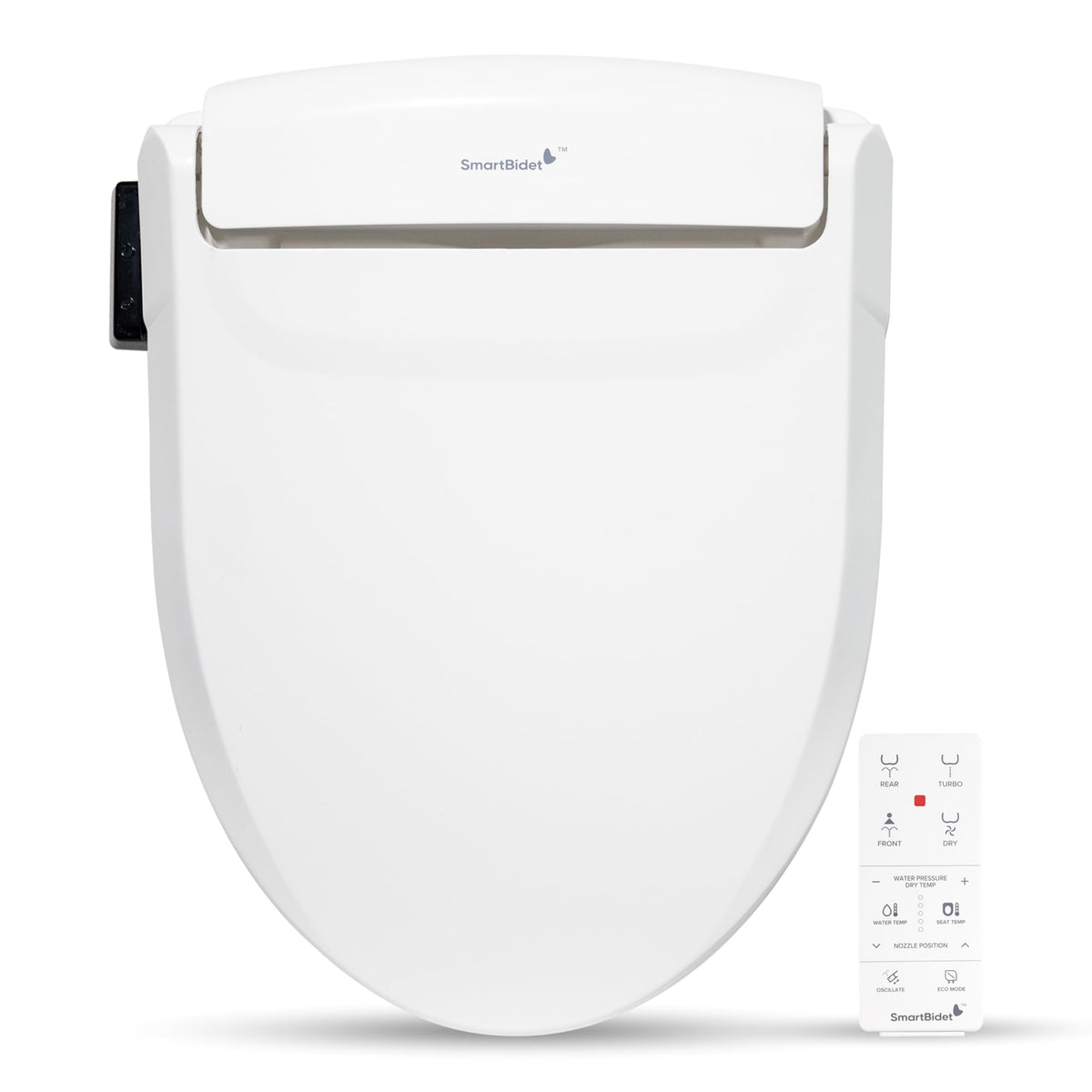 SmartBidet® SB-1000 Electric Bidet Toilet Seat, 3-Year Warranty, Remote Control, Heated Seat, Warm Water, Air Dryer, Elongated
