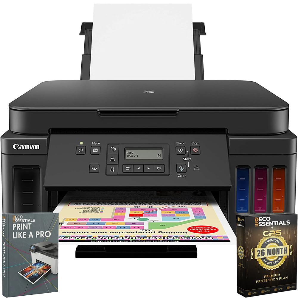 Canon imageCLASS LBP646Cdw Wireless Color Laser Printer - Single Function, Auto 2-Sided Duplex, 26 ppm, Mobile Print (AirPrint/Mopria) - Bundle with Deco Gear Printing eBook & 6FT USB Cable