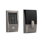 Schlage Encode Plus Smart WiFi Deadbolt Lock, Tap to Unlock, Satin Nickel