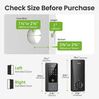 GHome Smart Door Lock with Fingerprint,Keypad & App Control for Front Doors