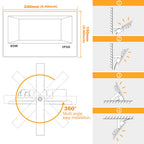 LED Flood Light Outdoor 800W Equivalent 8000LM RGB Landscape Lighting
