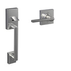 SCHLAGE Century Lower Half Entry Handleset, Latitude Lever, Matte Black