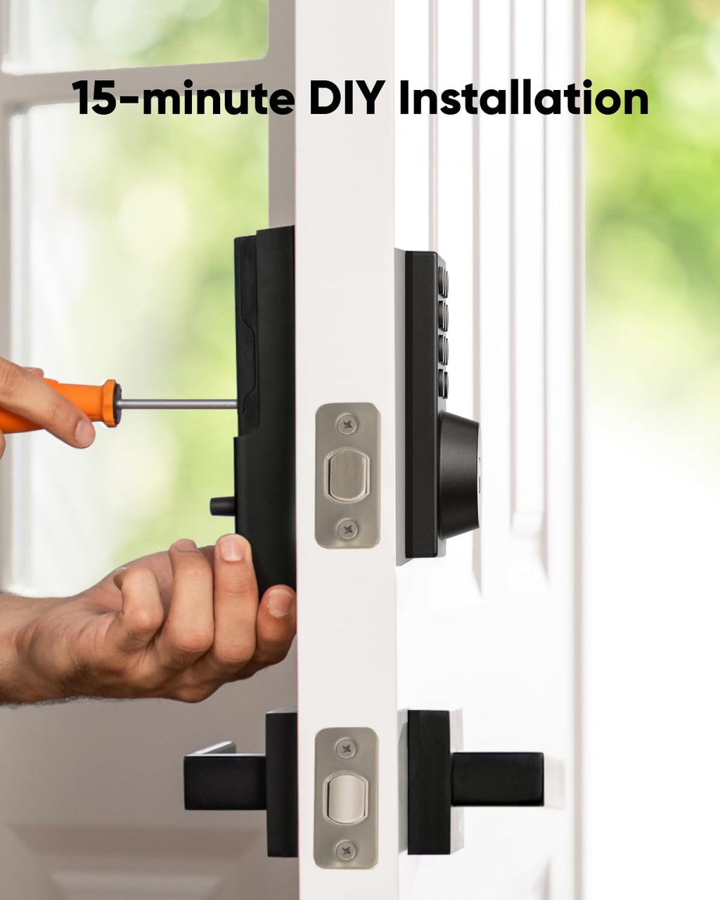 eufy Security Smart Lock C30 with Door Lever, Keyless Entry Door Lock