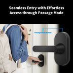 Aqara Smart Lock with Handle U300, Apple Home Key, Smart Lever Lock, Black