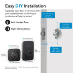 ULTRALOQ U-Bolt WiFi Smart Lock with Door Sensor, App Remote Access