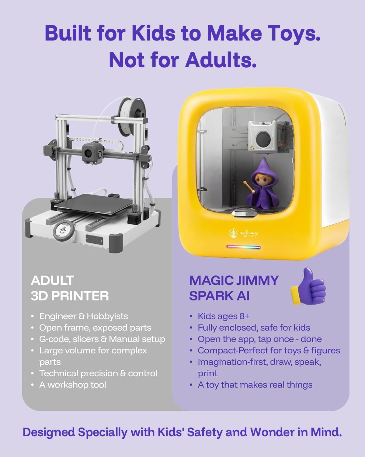 3D Printer for Kids, AI-Powered, Fully Assembled, STEM Gift