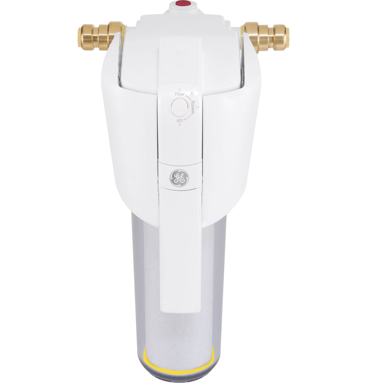 GE Smart Whole House Leak Detection Water Filtration System | Reduces Sediment, Rust & More | Install Kit Included | Filter Not Included | Replace Filter (FTHPM, FTHTM, FTHLM) Every 3 Months | GXWH70M