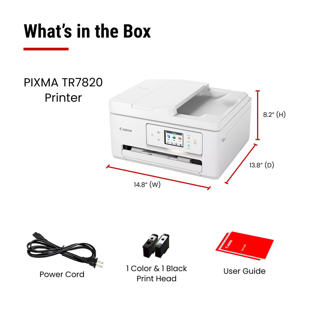 Canon PIXMA TR7820 – Wireless Home All-in-One Printer
