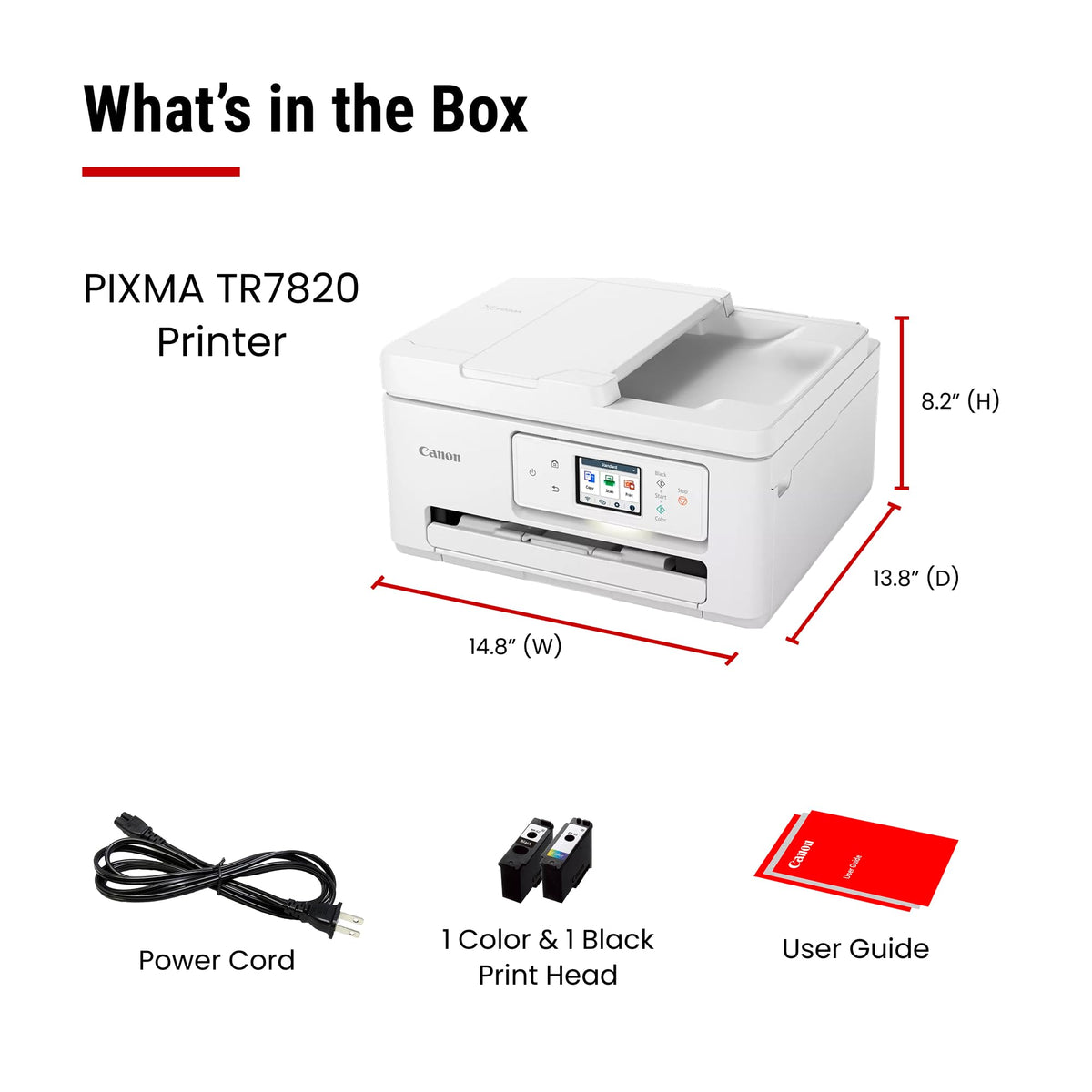 Canon PIXMA TR7820 – Wireless Home All-in-One Printer