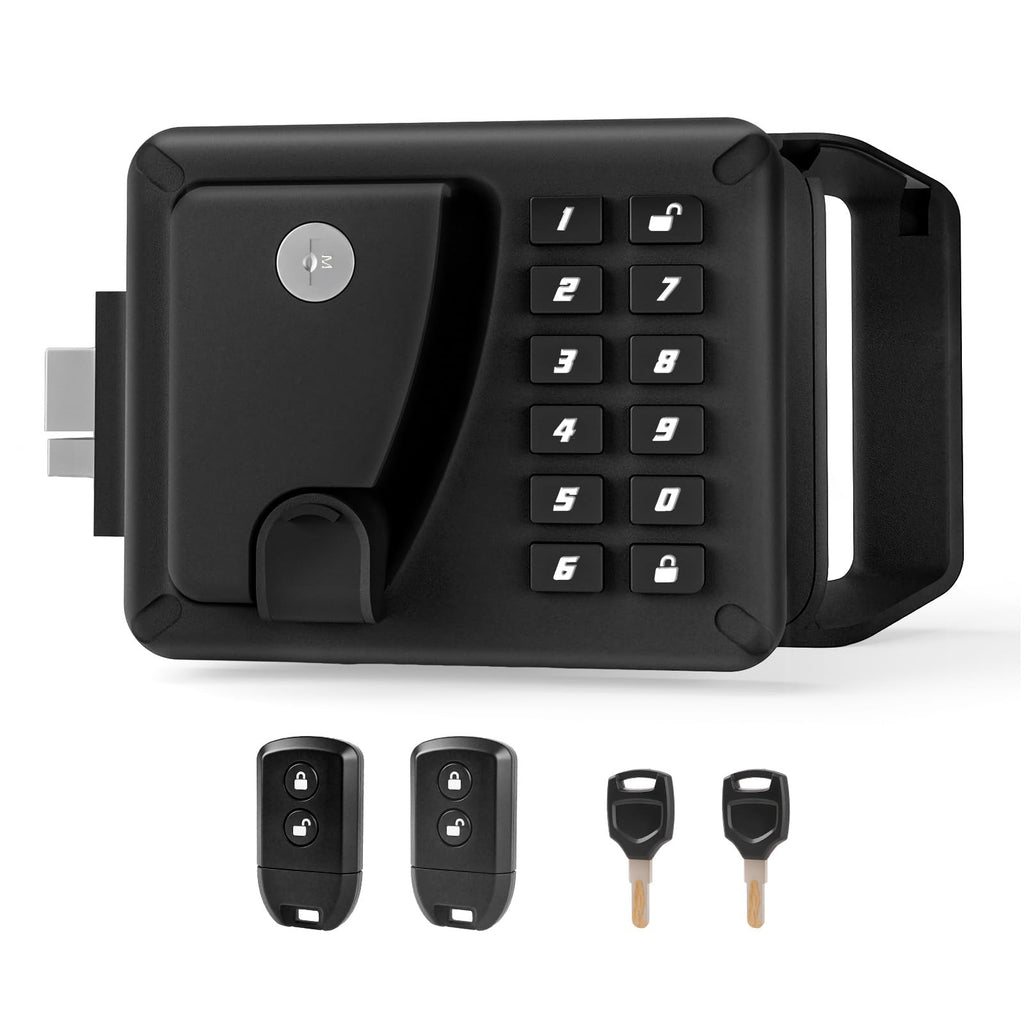 RV Door Lock Keyless Entry with Backlit Keypad & Remote Control