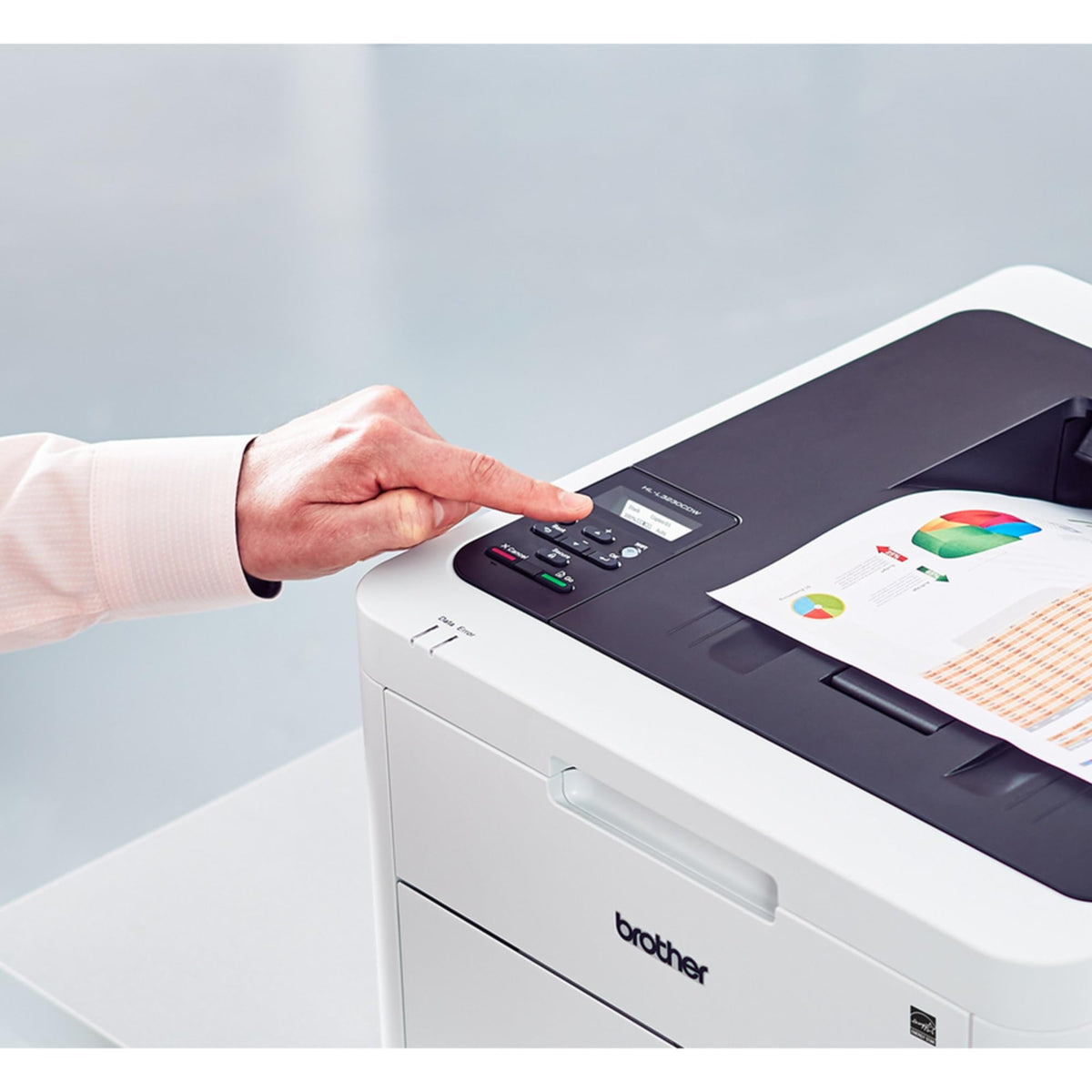 Brother HL-L3230CDW Compact Digital Color Printer Providing Laser Printer Quality Results with Wireless Printing and Duplex Printing, Amazon Dash Replenishment Ready, White