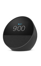 Amazon Echo Spot, Great for nightstands, offices and kitchens, Smart alarm clock, Designed for Alexa+, Black