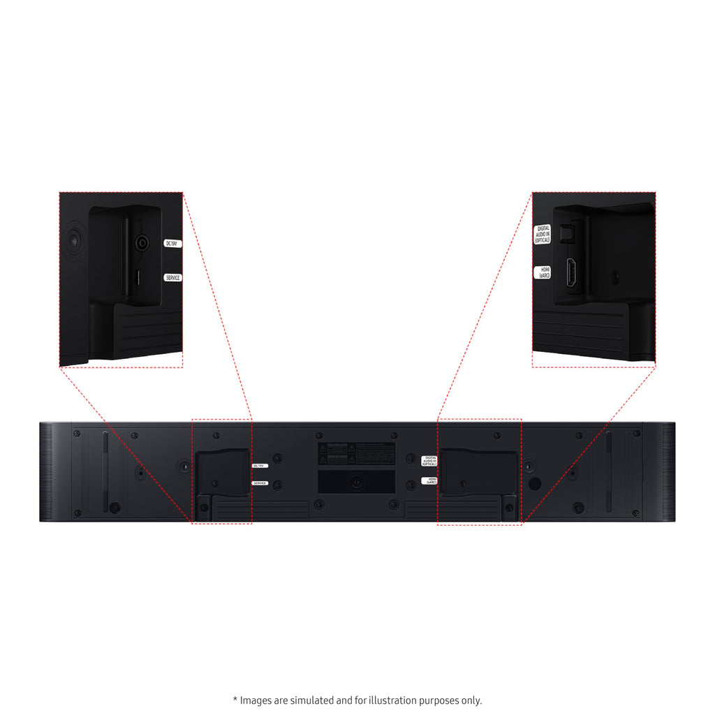 SAMSUNG S60D 5.0ch Soundbar w/Wireless Dolby Atmos Audio, All-in-One Design, Q-Symphony, SpaceFit Sound Pro, Adaptive Sound, Game Mode Pro with Alexa Built-in, HW-S60D/ZA