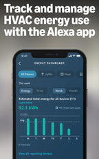 Amazon Smart Thermostat with C-wire adapter, Save money and energy, Works with Alexa and Ring