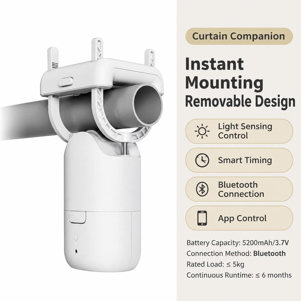 Smart Curtain Motor Slide-Out Remote Control