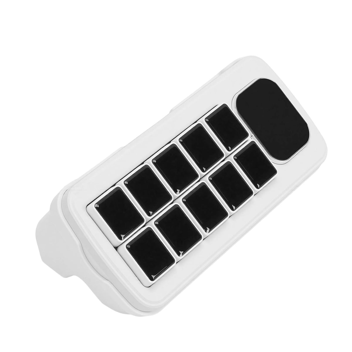 AI Voice Control Panel with LCD Macro Keys for Efficient Task Automation and Theme Modification for Smart Home Use (White)