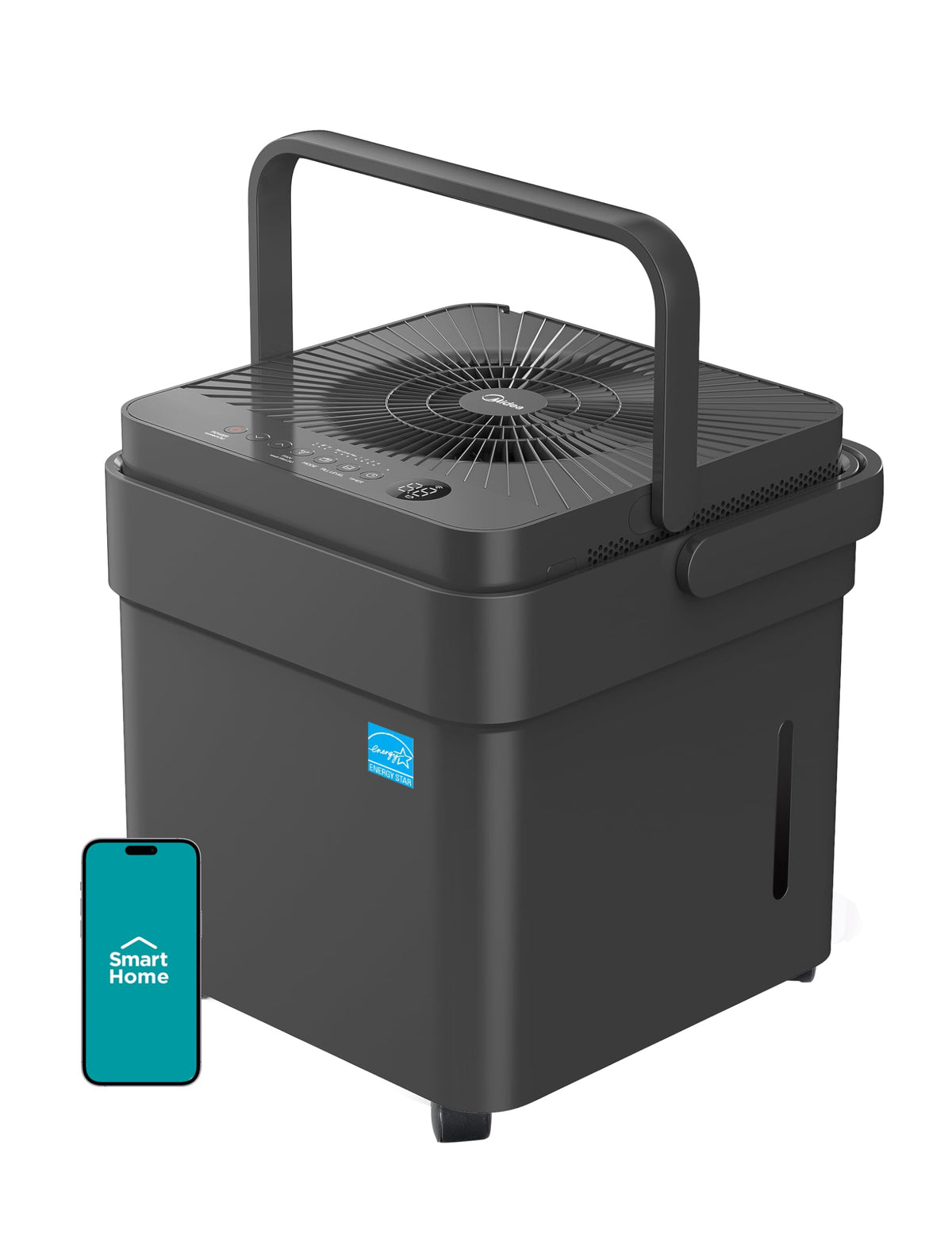 Midea Cube 50 Pint Dehumidifier with Pump, 4,500 Sq. Ft, Smart Control