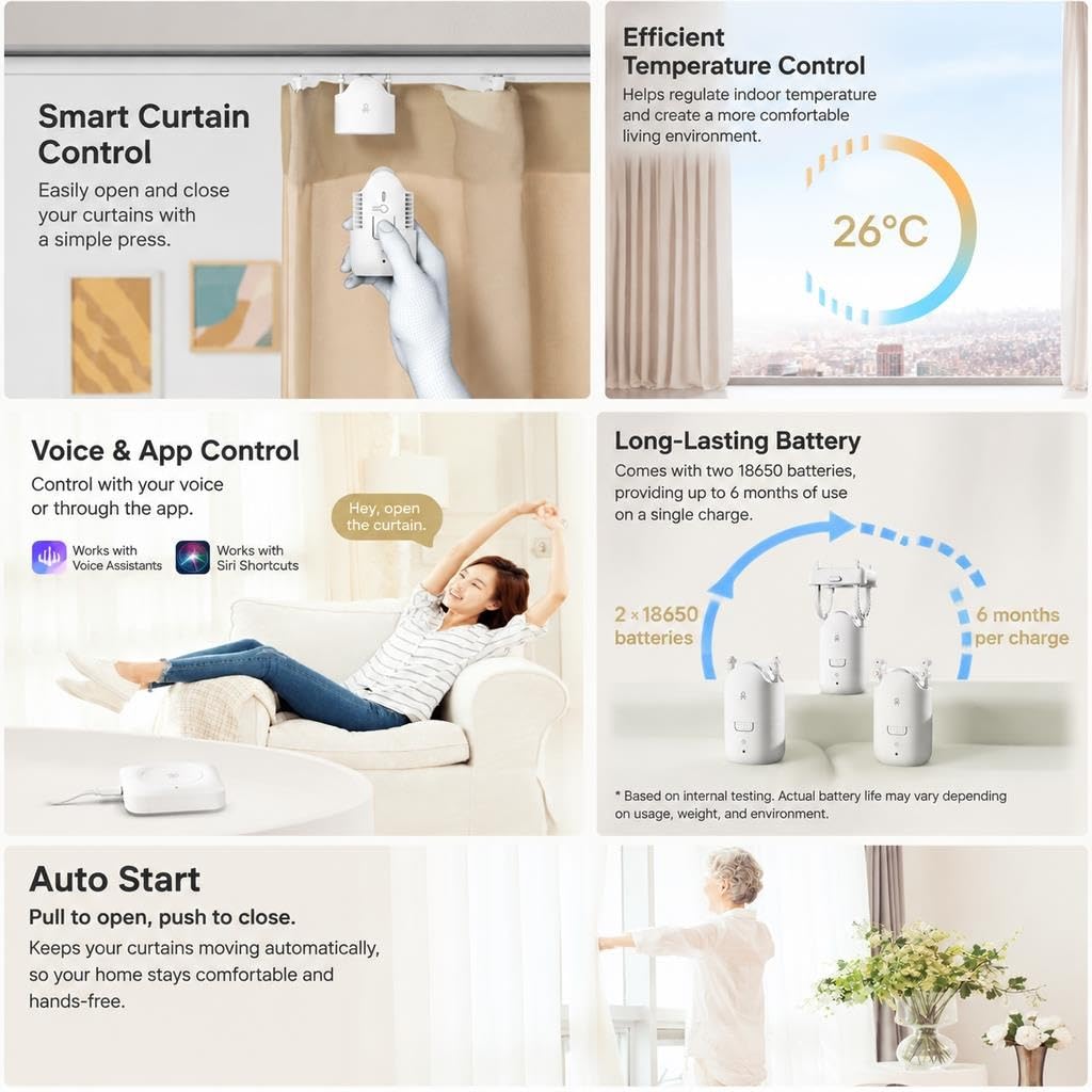 Smart Curtain Motor Slide-Out Remote Control