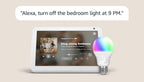 Echo Show 8 with Amazon Basics Smart Color Bulb