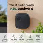 Blink Outdoor 4 – Wireless smart security camera, two-year battery, 1080p HD day and infrared night live view, two-way talk – 5 camera system