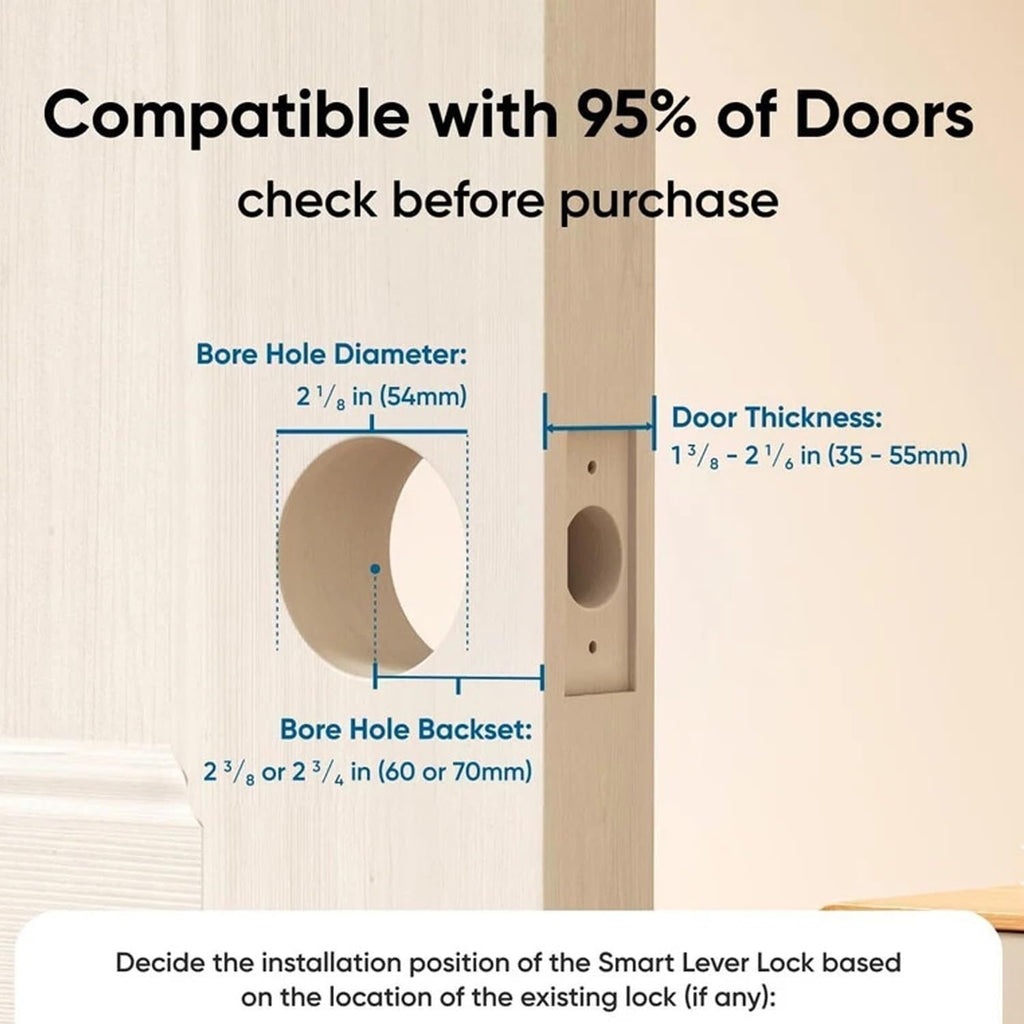 3D Face Recognition Smart Door Lock with HD Camera: Keyless Entry, Fingerprint, Passcode, IC Card, Key, Tuya App, Doorbell, Auto-Lock Deadbolt for Front Door, DIY Installation